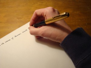 Writing longhand